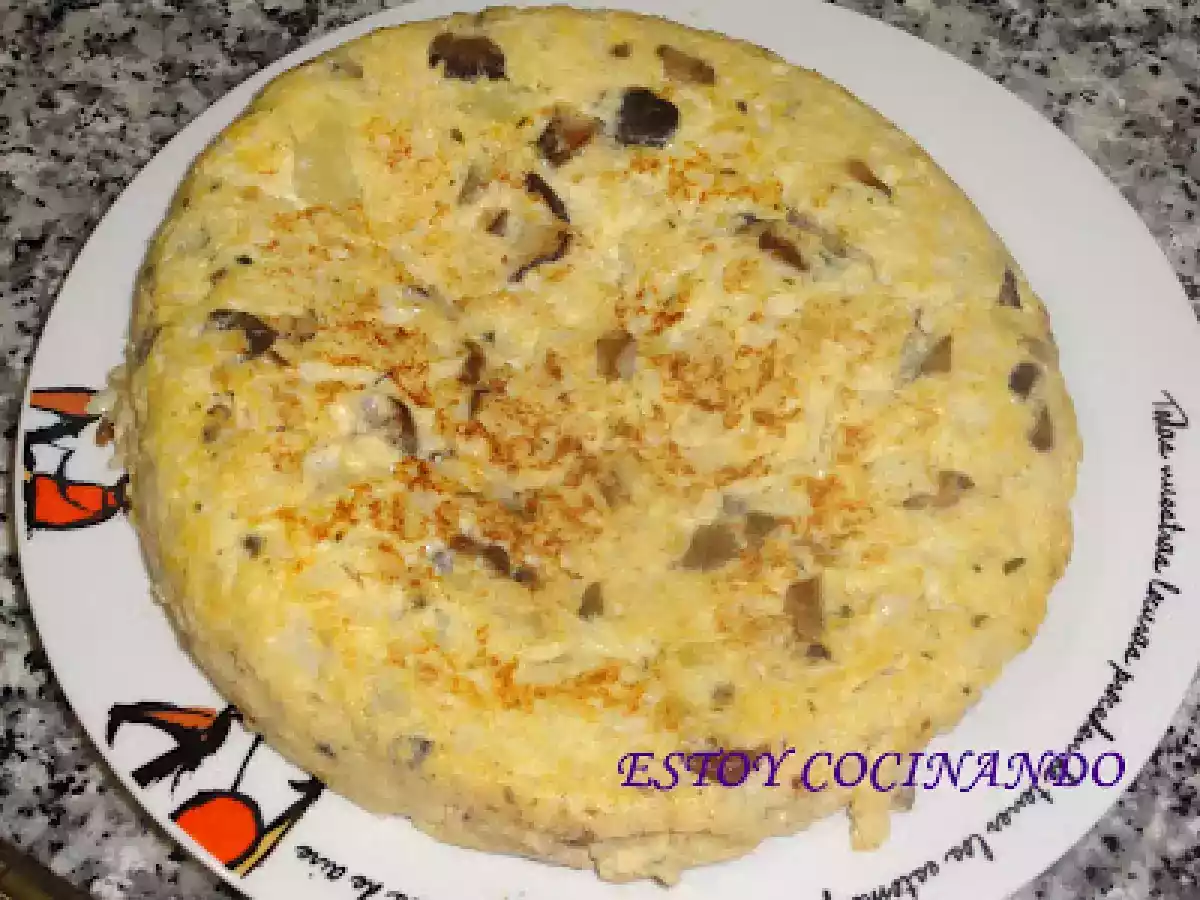 Tortilla de coliflor y setas - foto 2