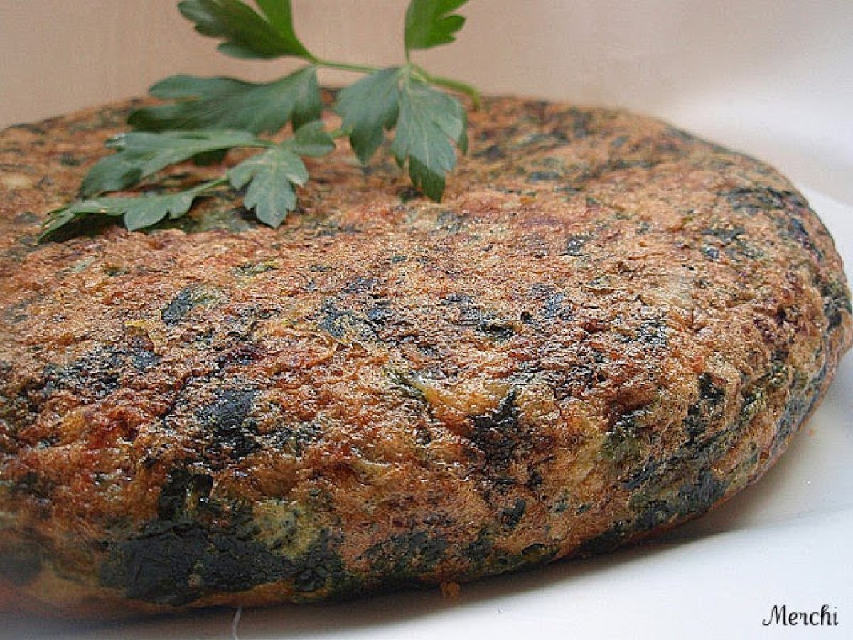 Tortilla de espinacas y jamón serrano Receta Petitchef