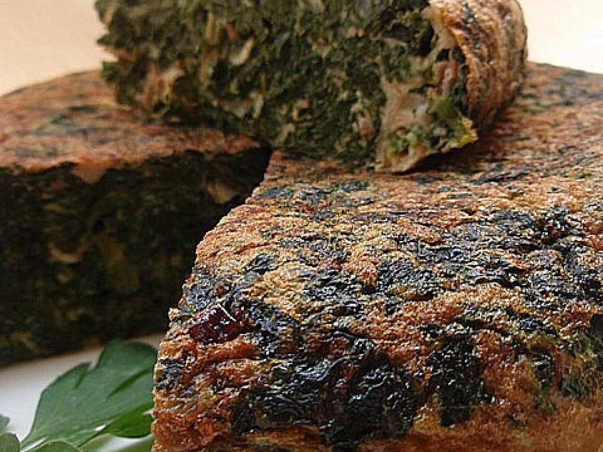 Tortilla de espinacas y jamón serrano Receta Petitchef