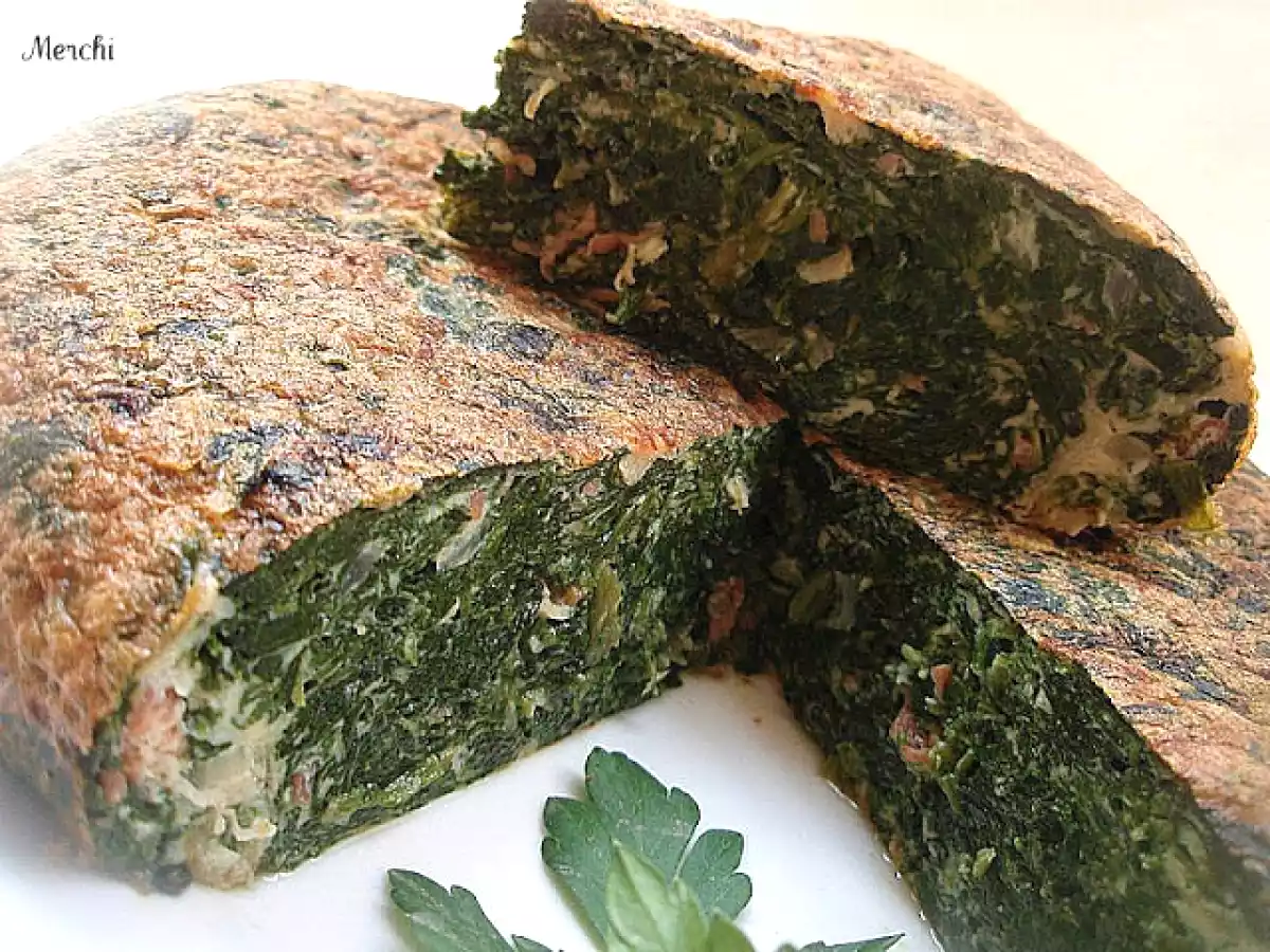 Tortilla de espinacas y jamón serrano - foto 3