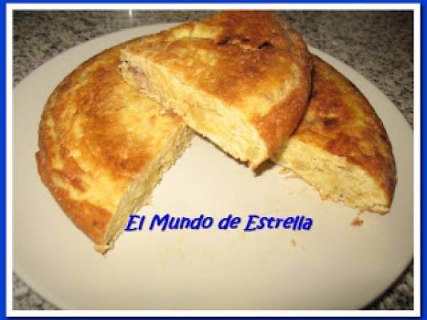 TORTILLA DE GARBANZOS Y CARNE DEL PUCHERO