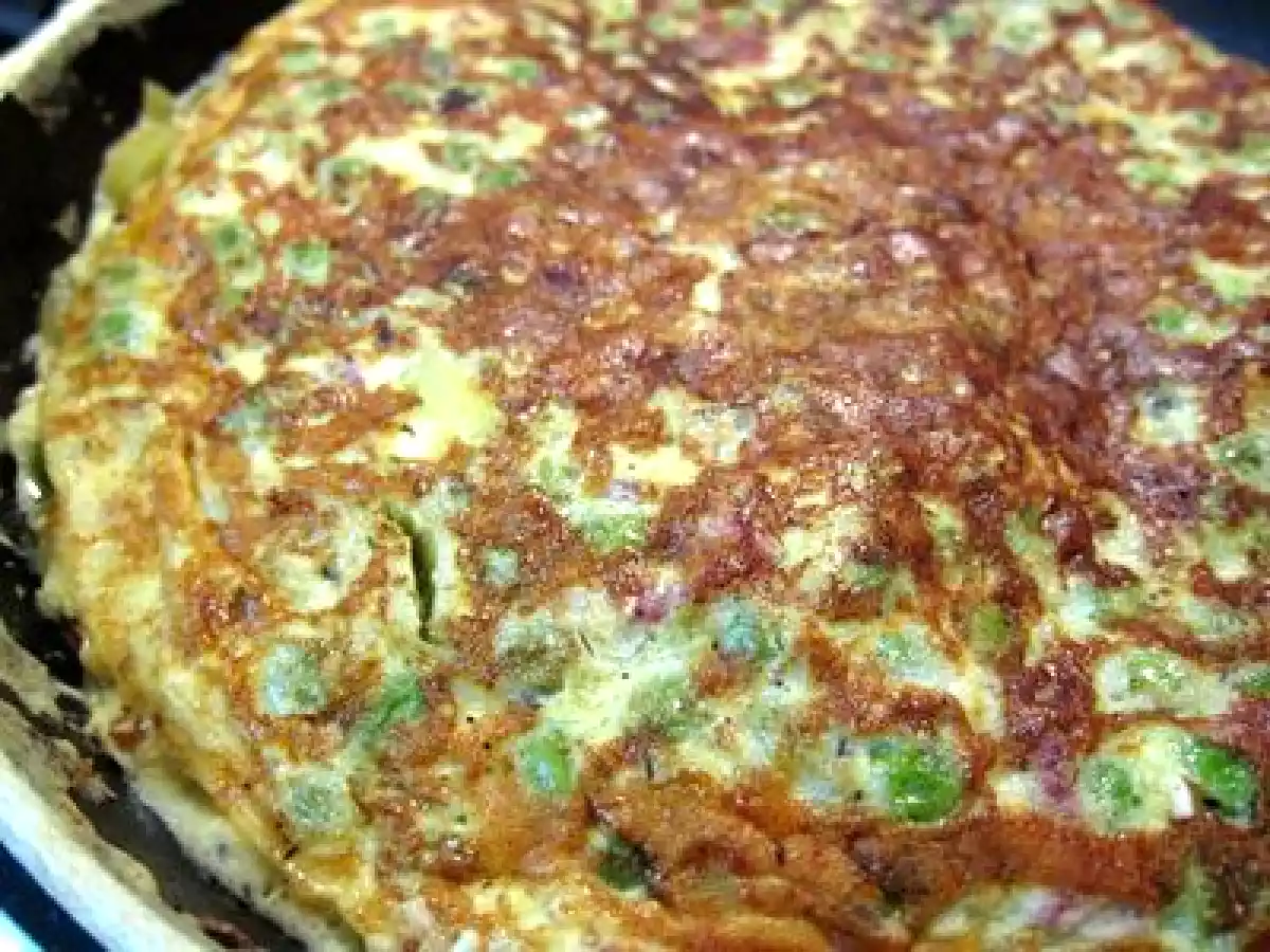 Tortilla de guisantes con jamón - foto 7