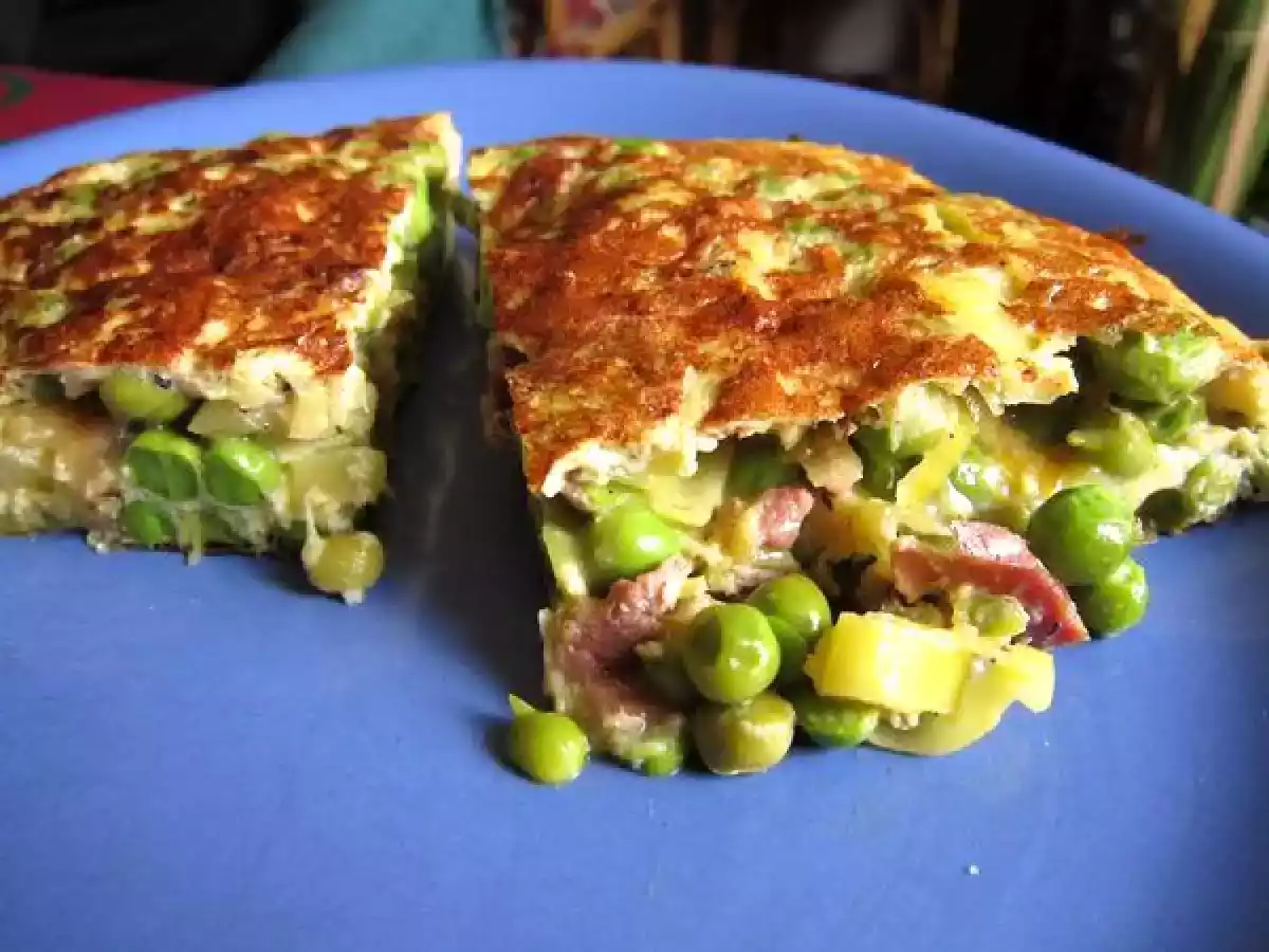 Tortilla de guisantes con jamón - foto 9