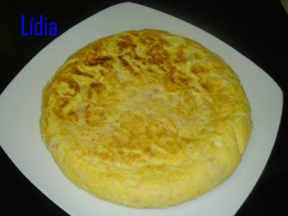 Tortilla de judias blancas y gambas Receta Petitchef