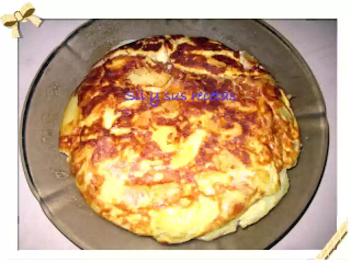 Tortilla de manzanas (con stevia)