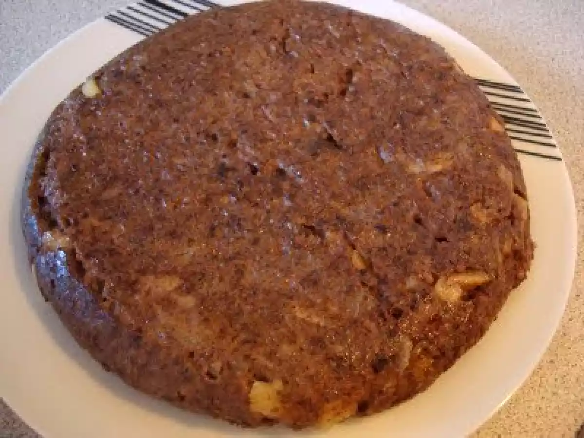 Tortilla de morcilla con manzana