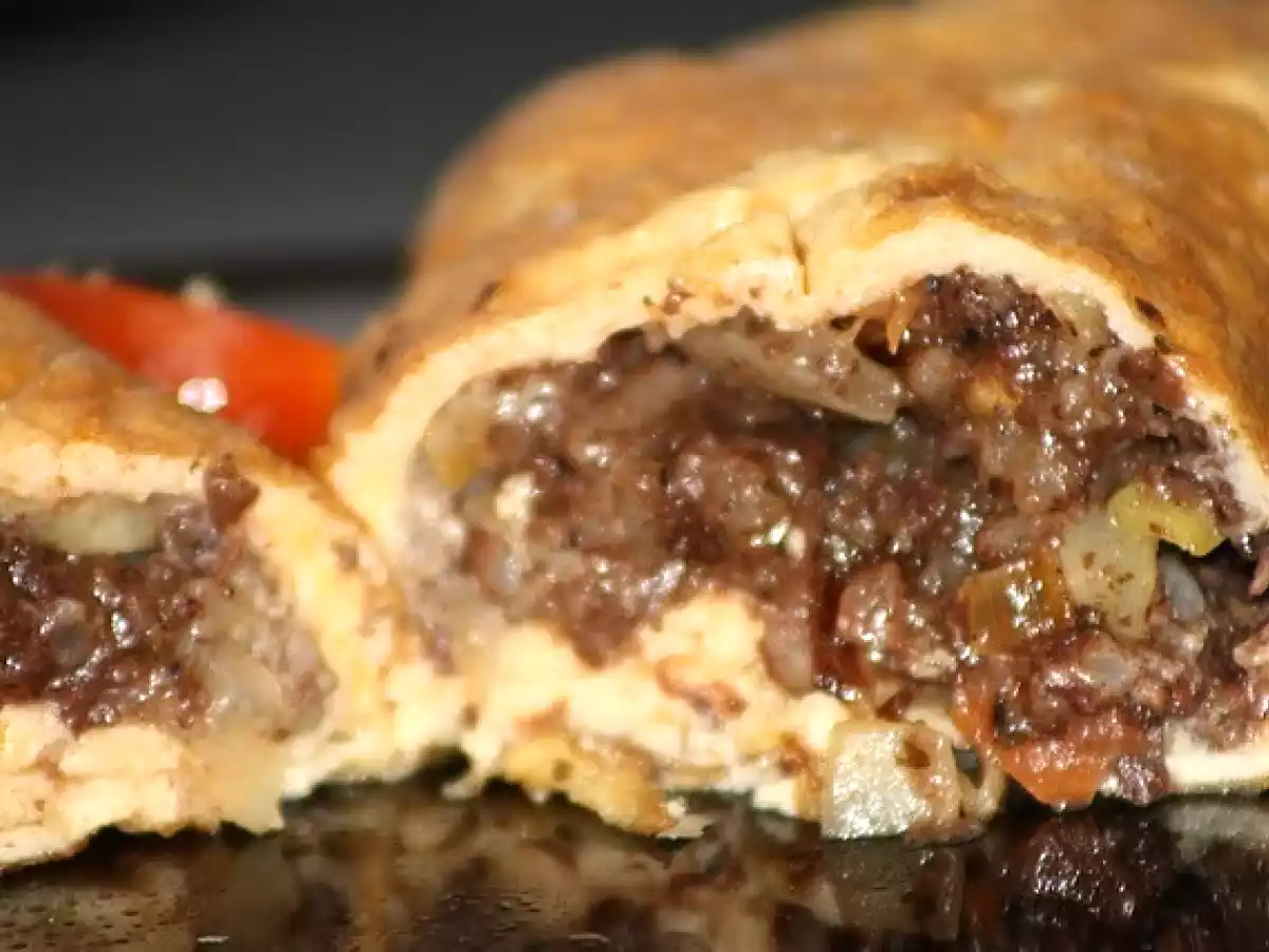 Tortilla de morcilla y verduras