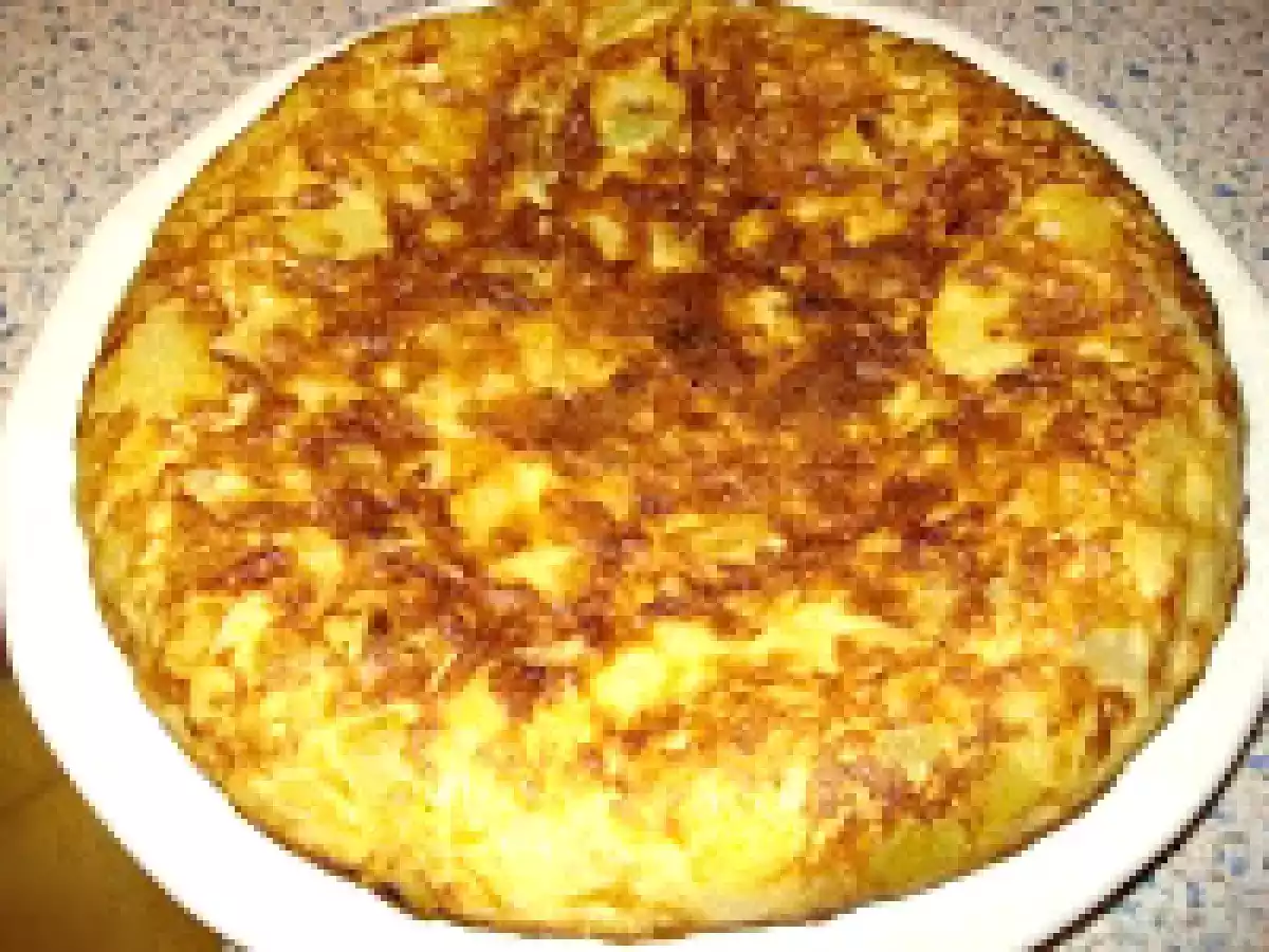 Tortilla de papas con calabacín