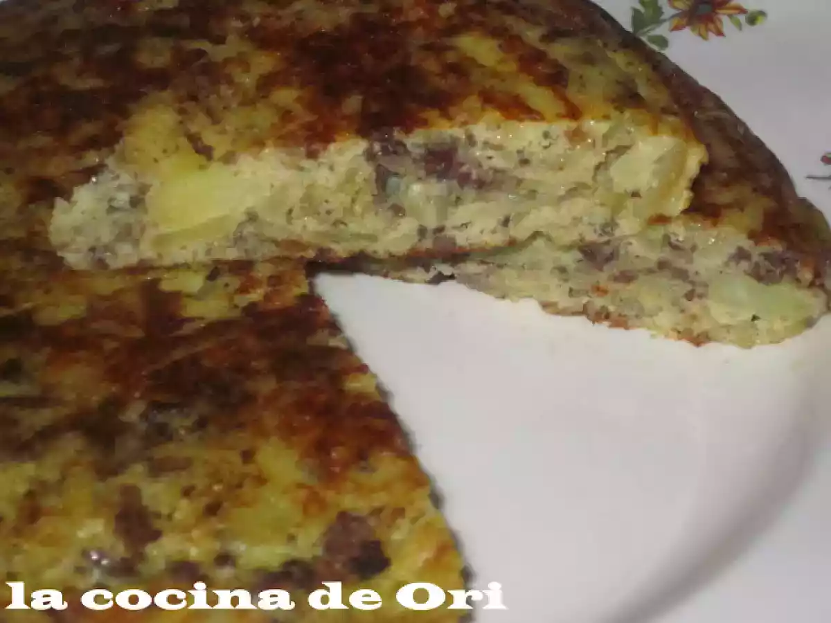Tortilla de patata con morcilla