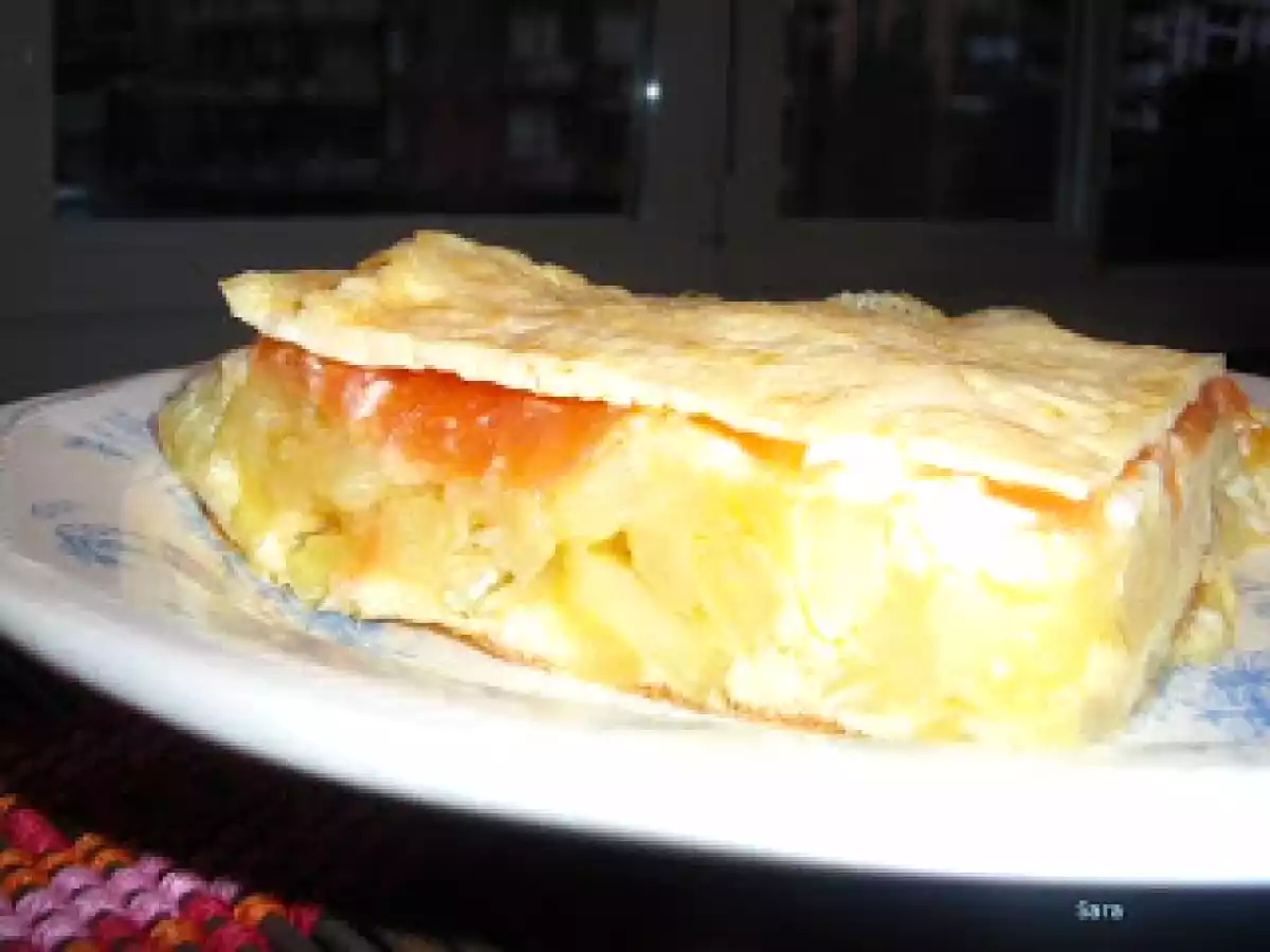 Tortilla de patata con salmón ahumado