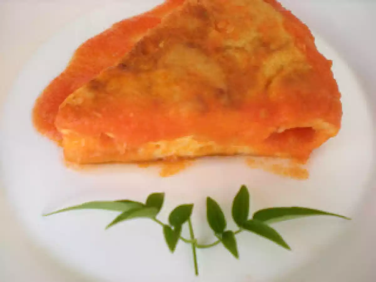 Tortilla de patata en tomate frito - foto 3