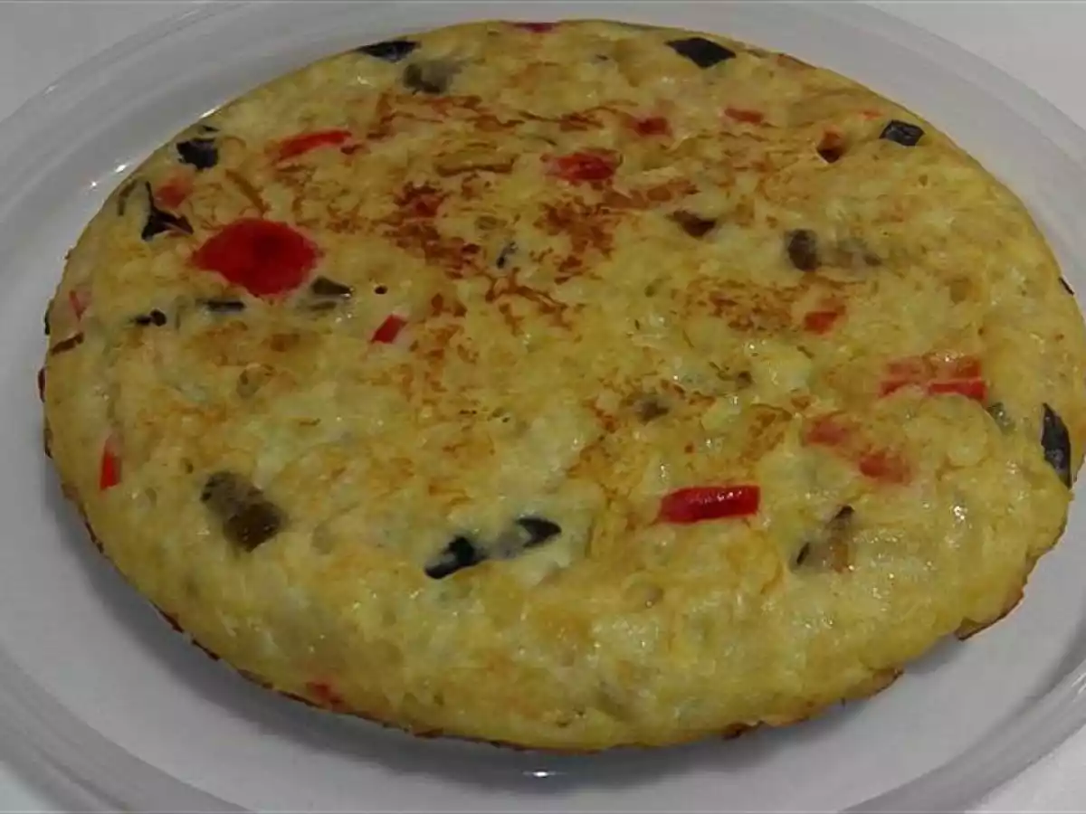 Tortilla de patatas con verduras