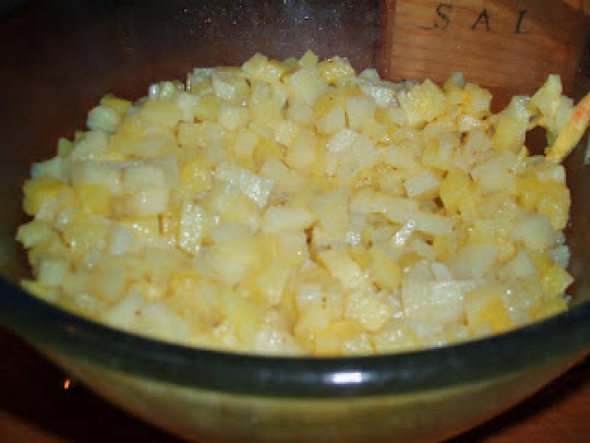 Tortilla de patatas en el microondas Receta Petitchef