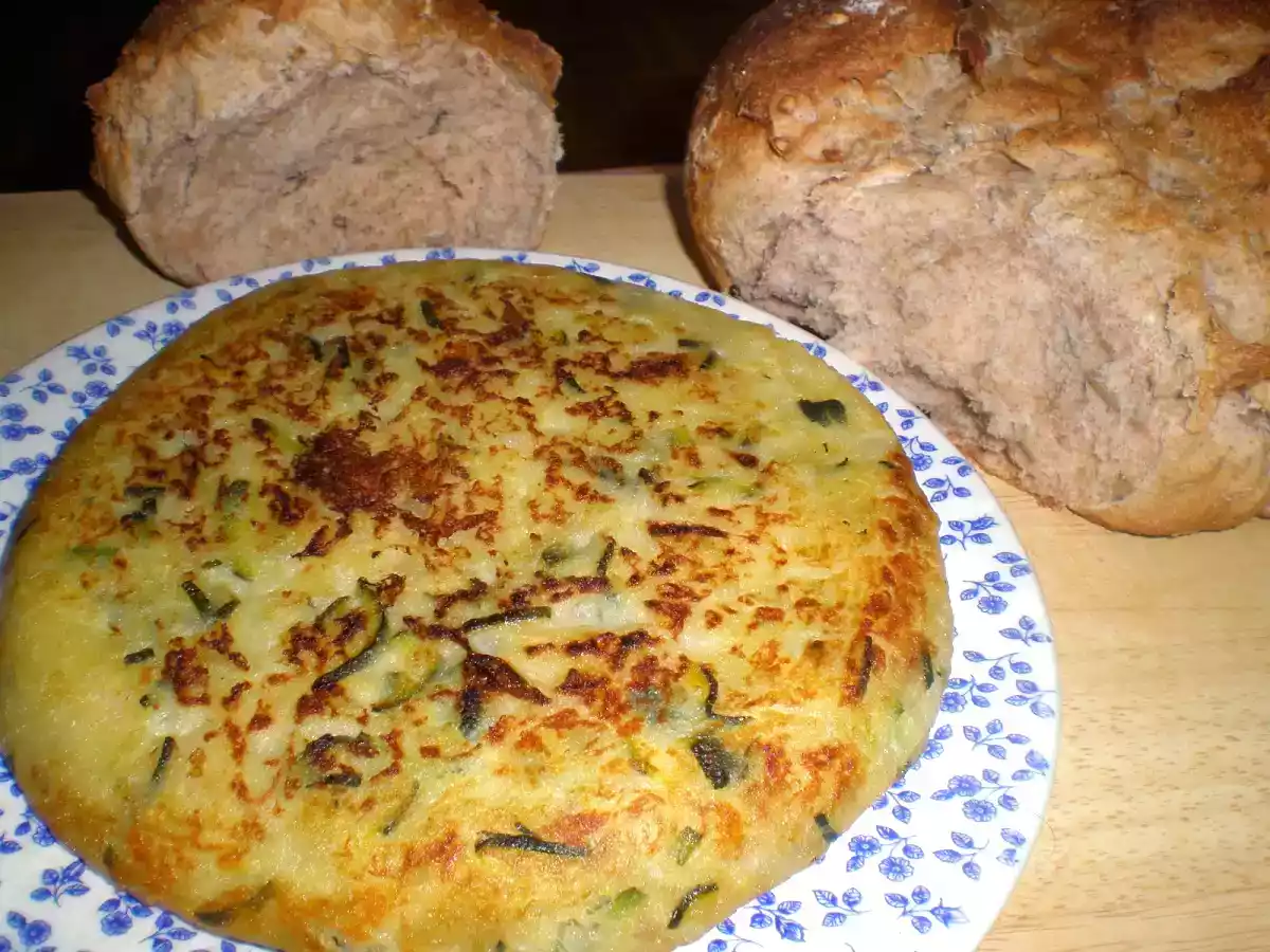 Tortilla de patatas vegana, sin huevo