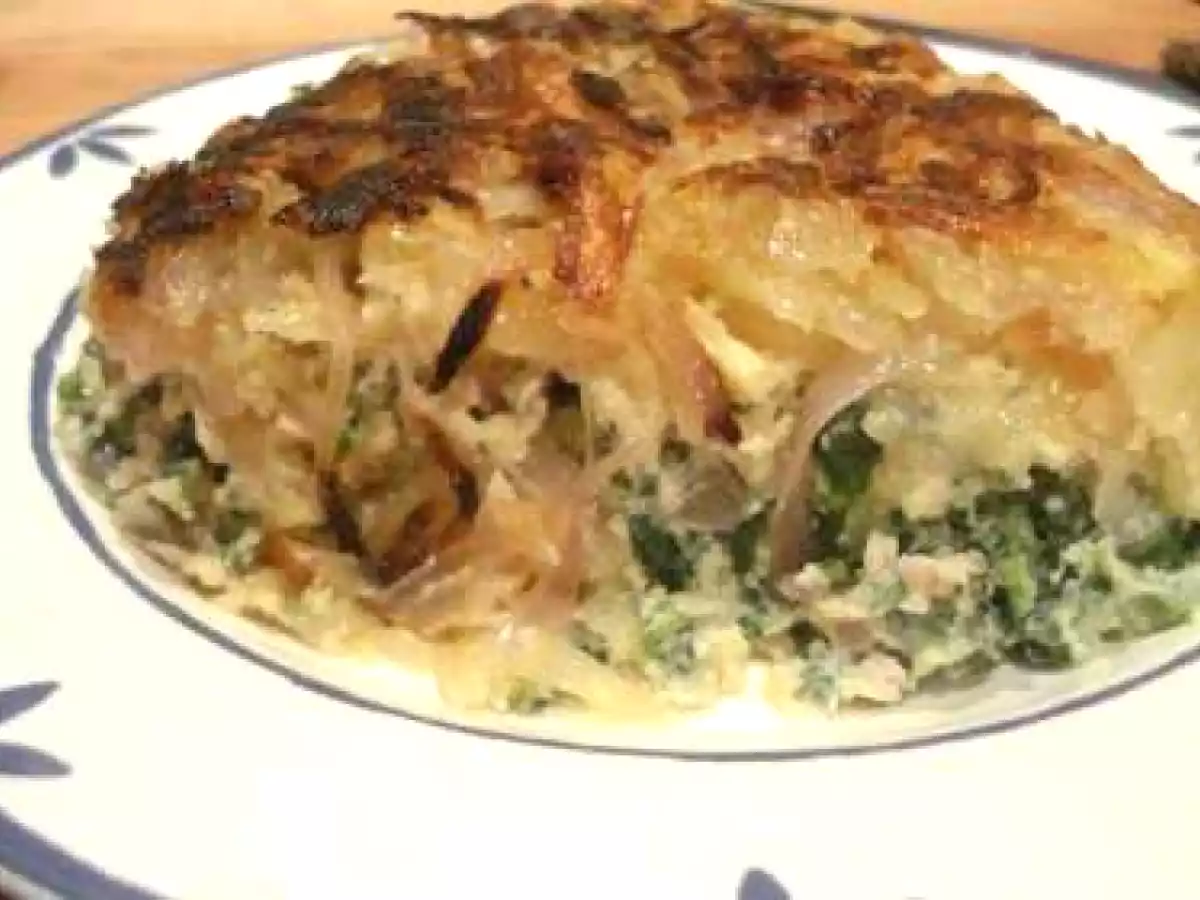 Tortilla de patatas y espinacas