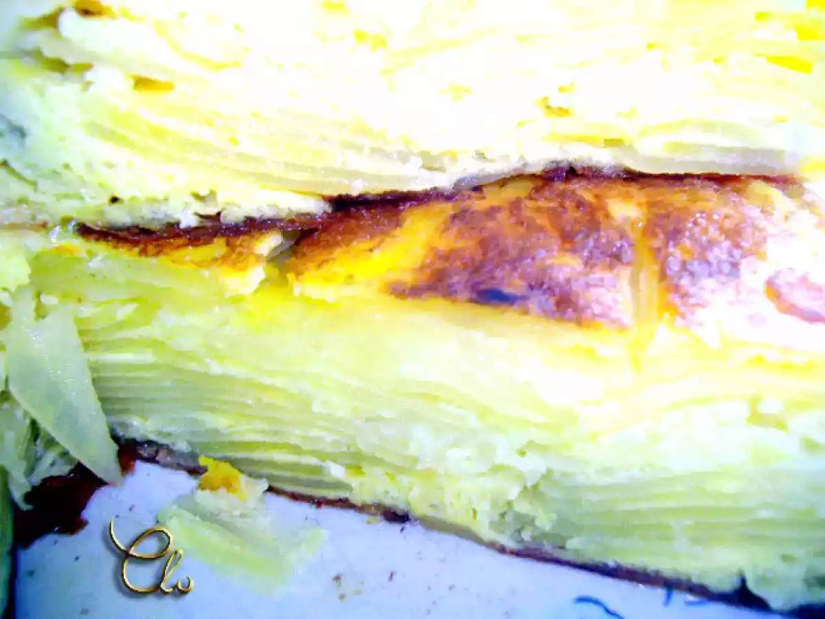 Tortilla española de patatas crudas