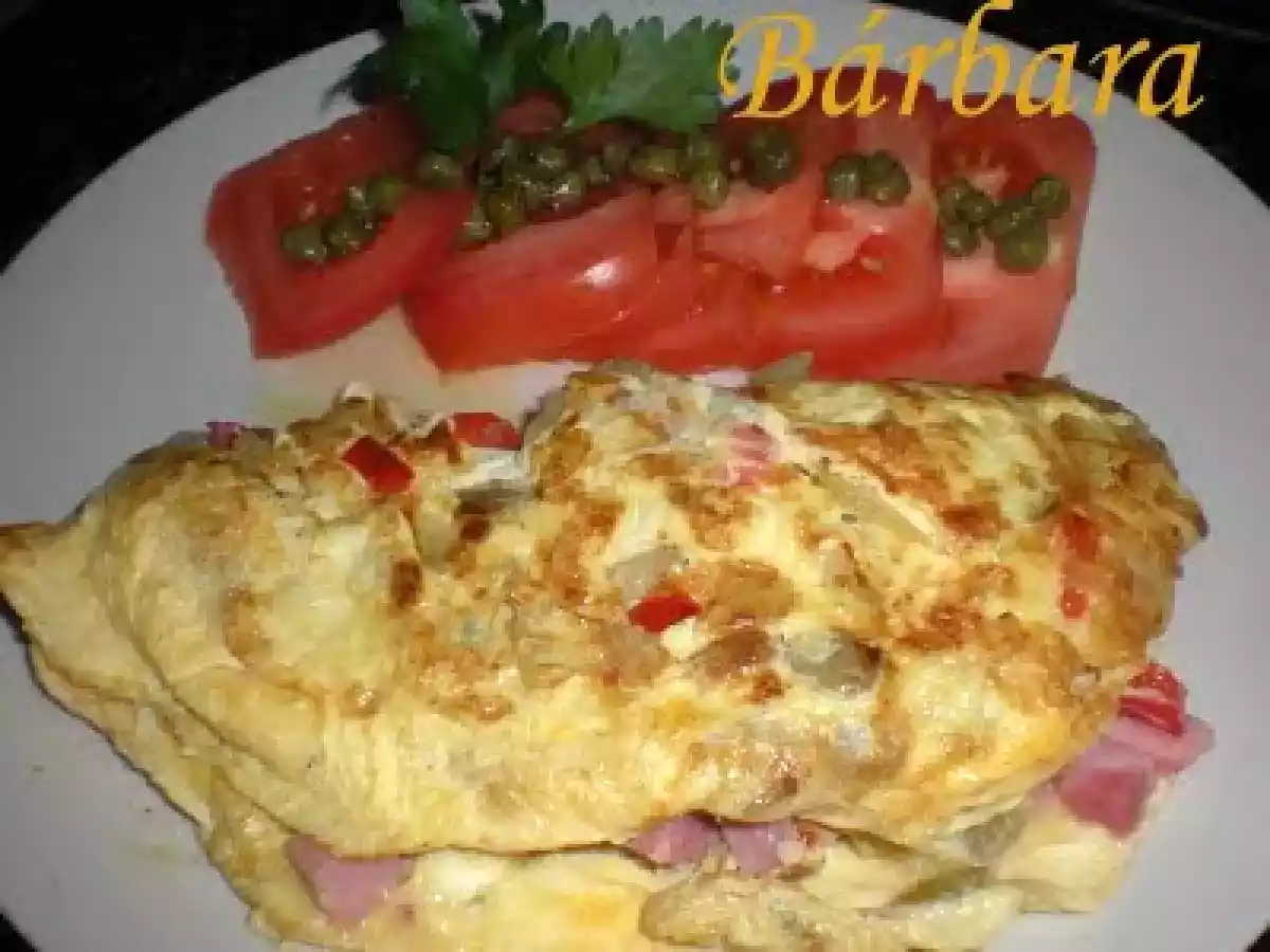 TORTILLA FRANCESA CON VERDURAS AL DENTE
