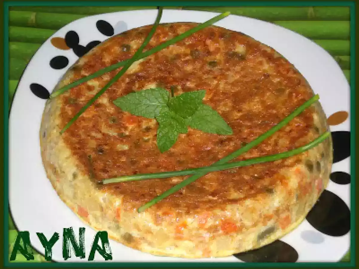 TORTILLA RAPIDA DE VERDURAS(FUSSIONCOOK)