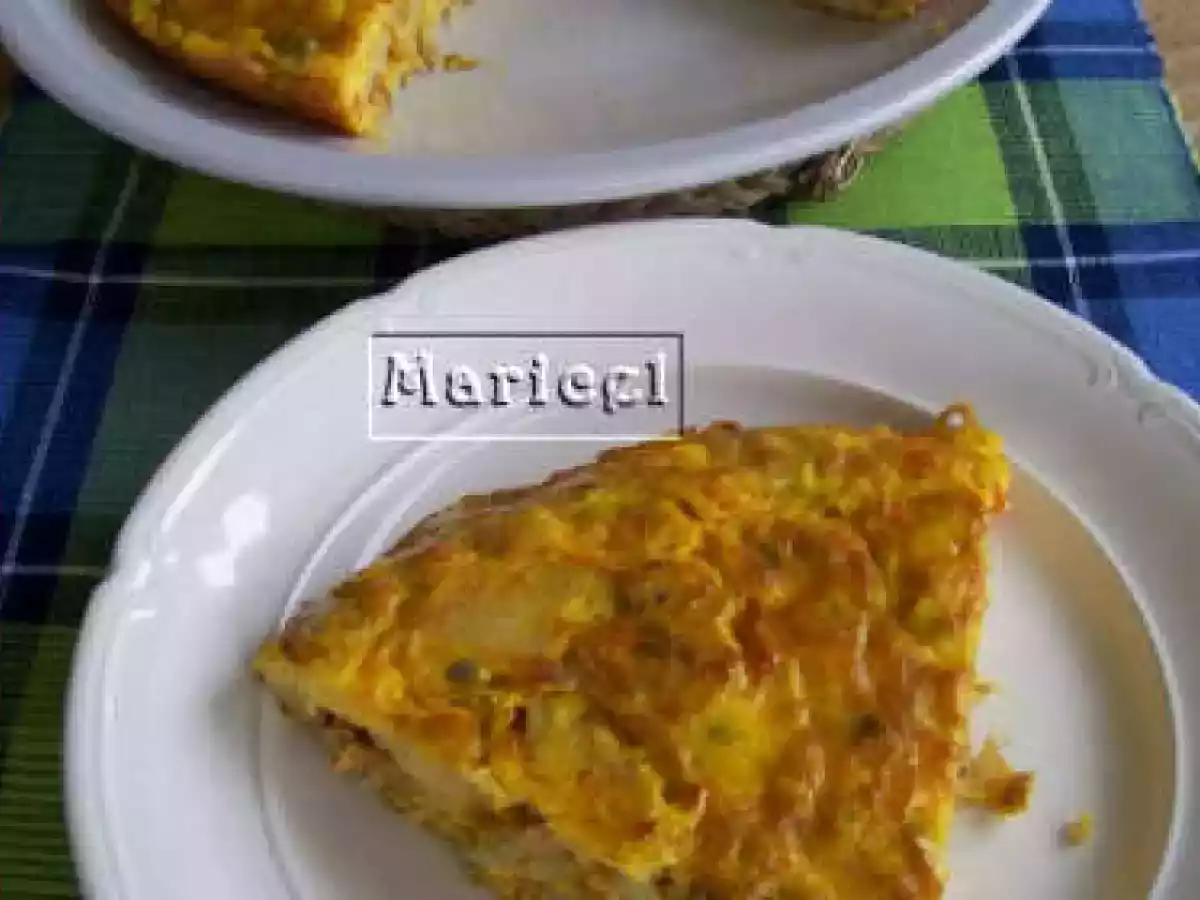 Tortilla vegetal con atún