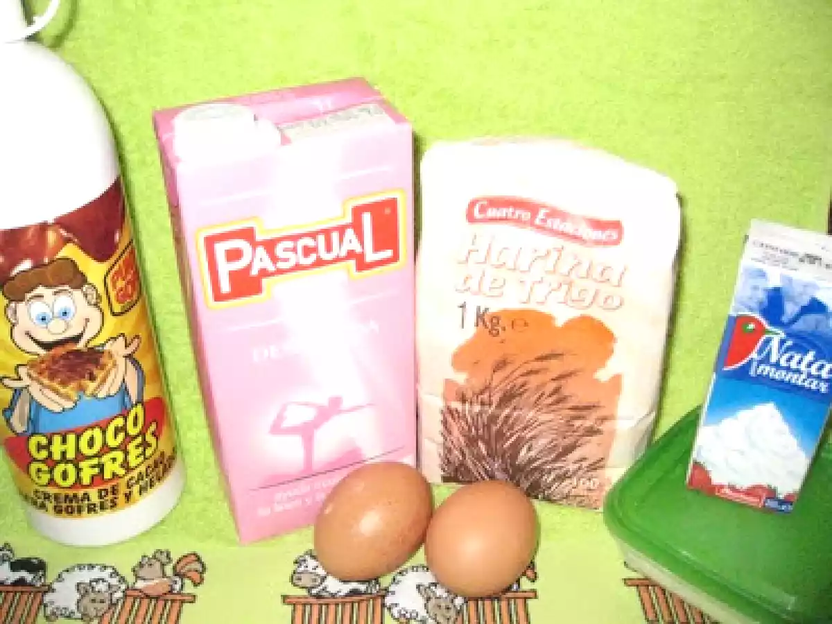 Tortitas con chocolate y nata - foto 5