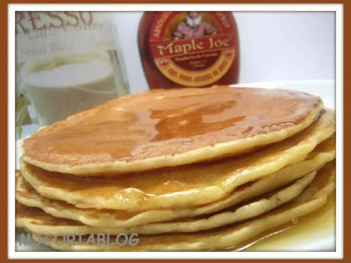 Tortitas con mantequilla de sirope de arce