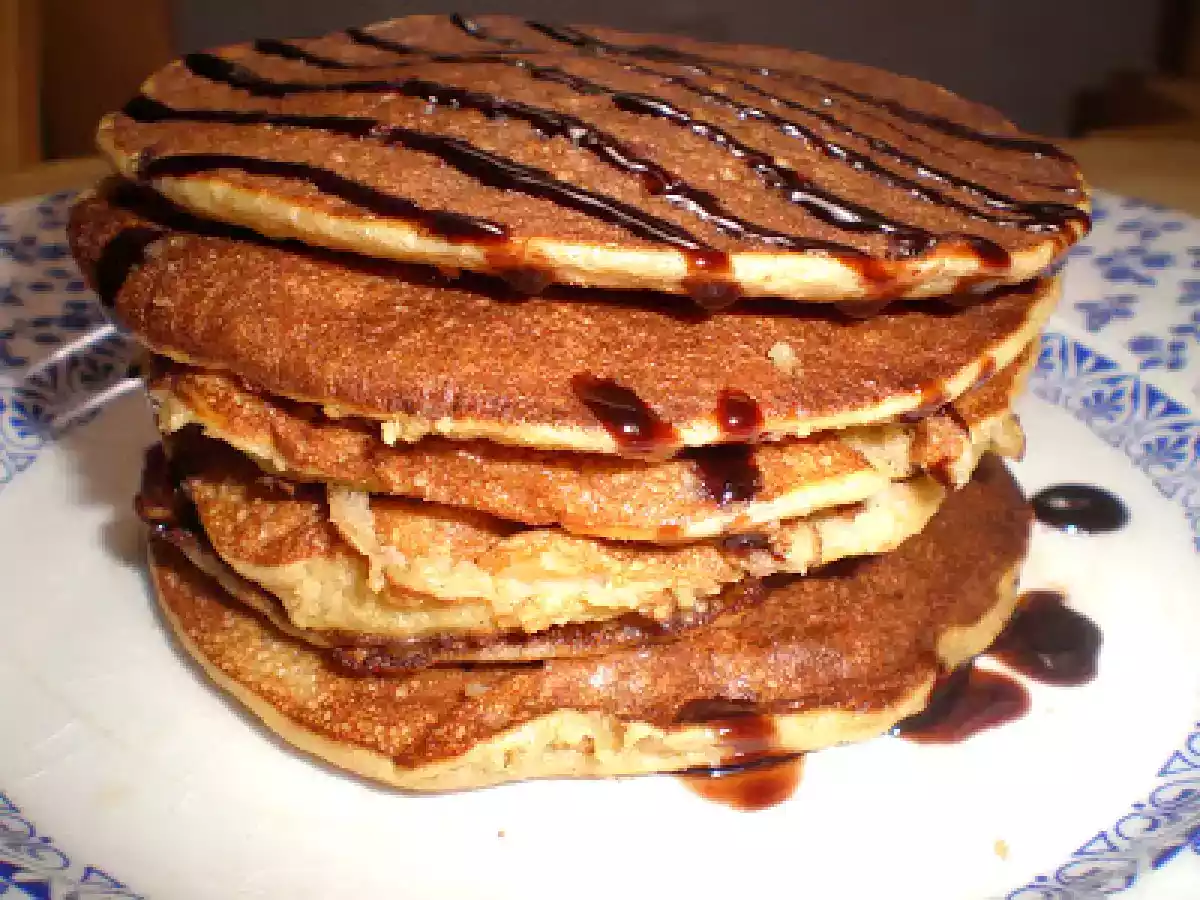 Tortitas de avena y plátano con estevia