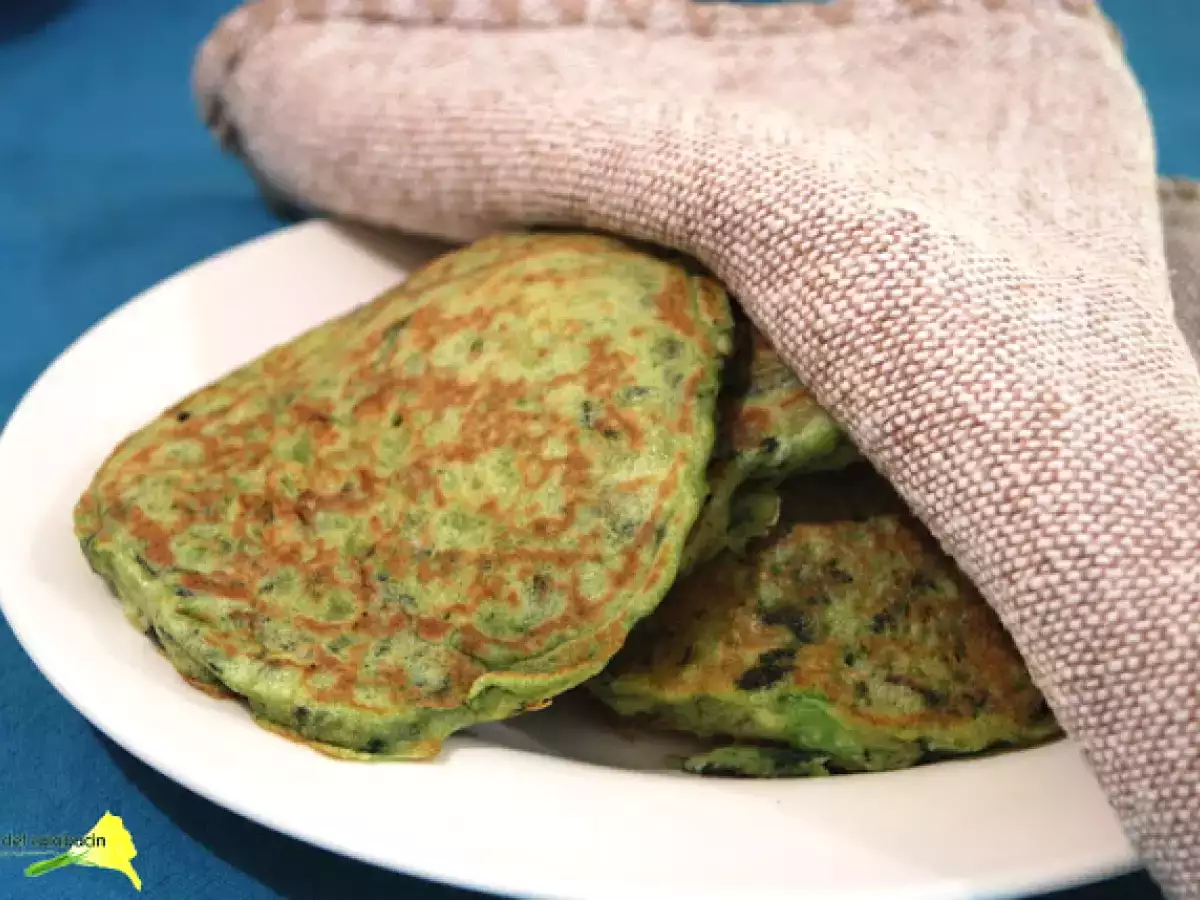 Tortitas de espinacas y manzana