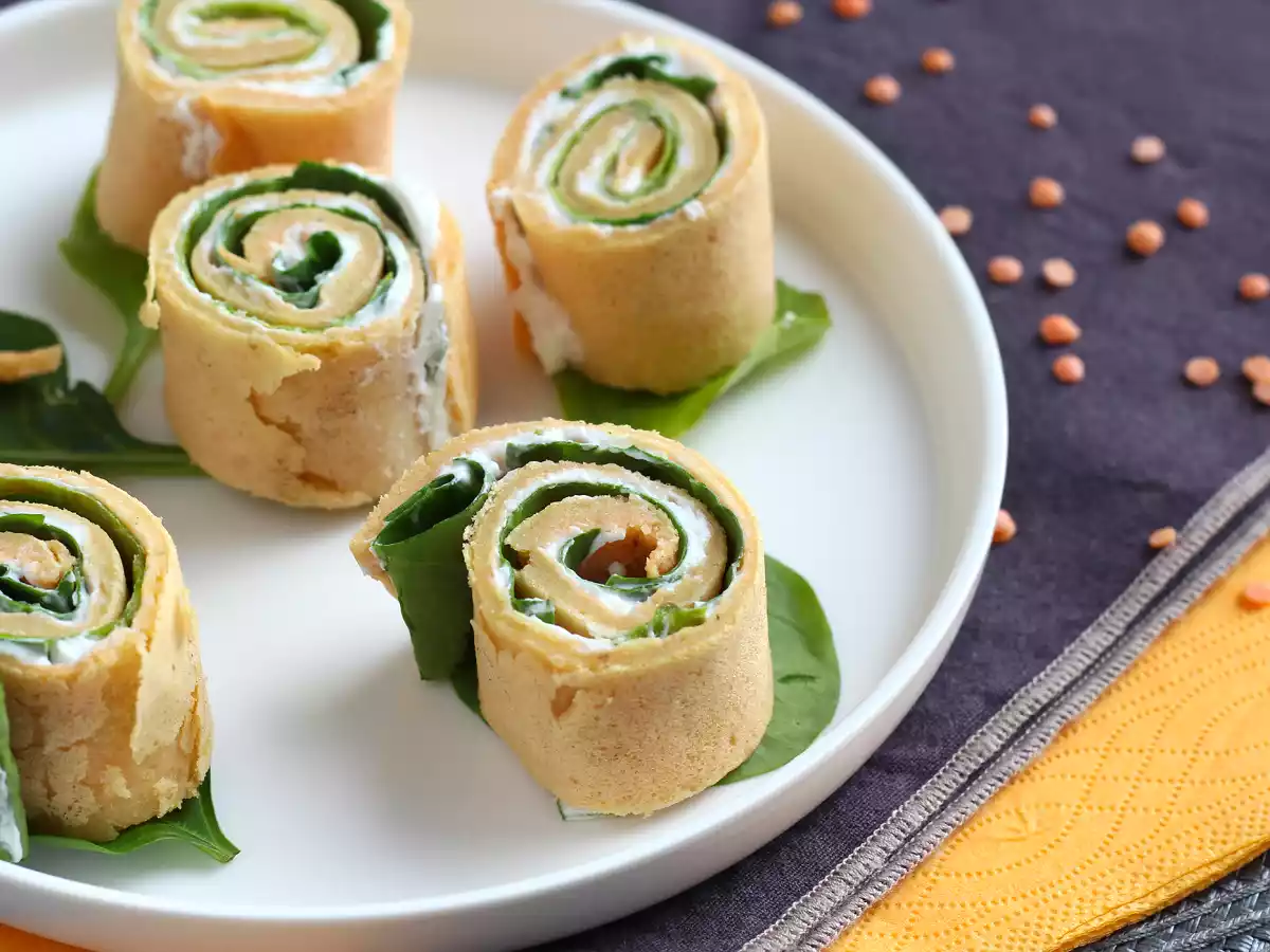 Tortitas de lentejas rojas, con solo 2 ingredientes