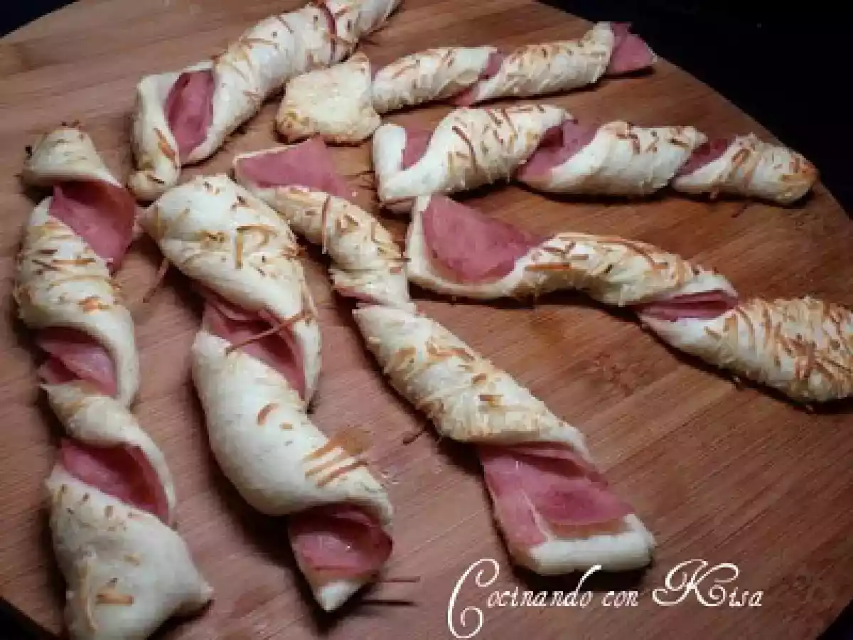 Torzadas de jamón(kitchenAid y horno tradicional)