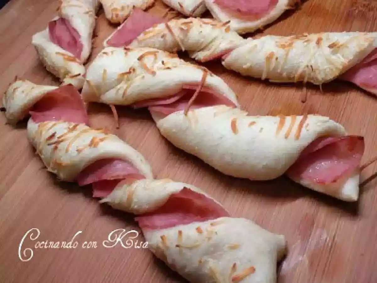 Torzadas de jamón(kitchenAid y horno tradicional) - foto 2