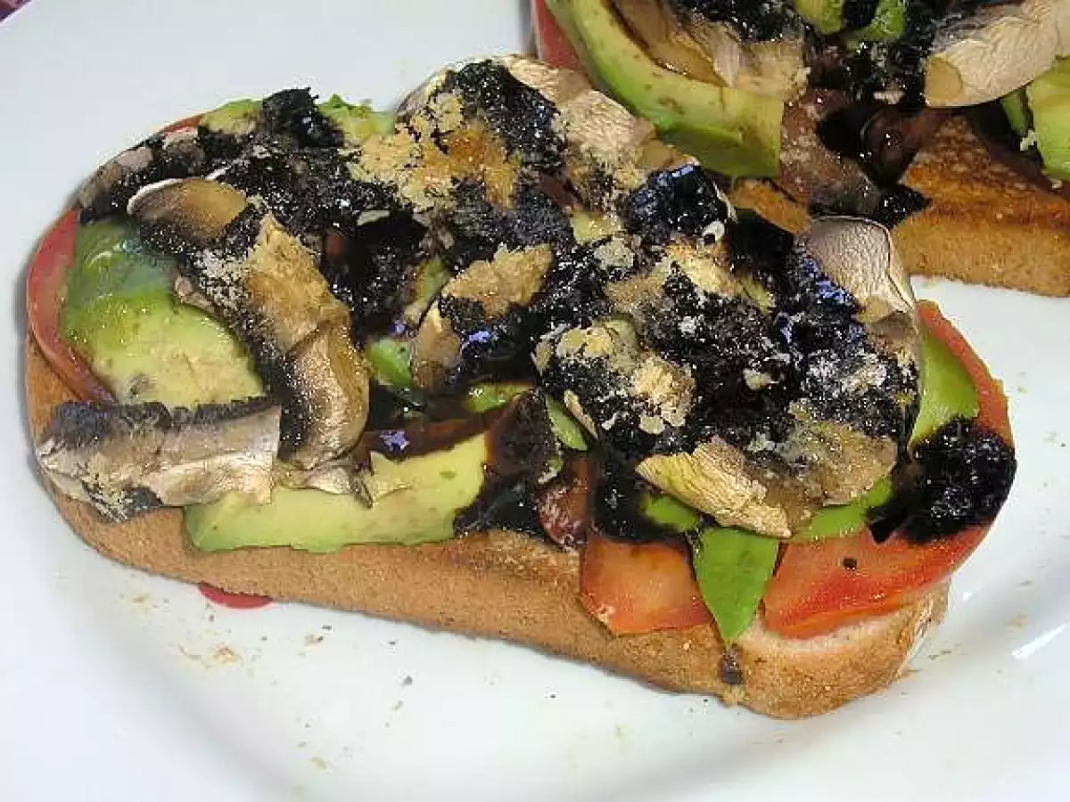 Tosta vegetal gratinada - foto 2