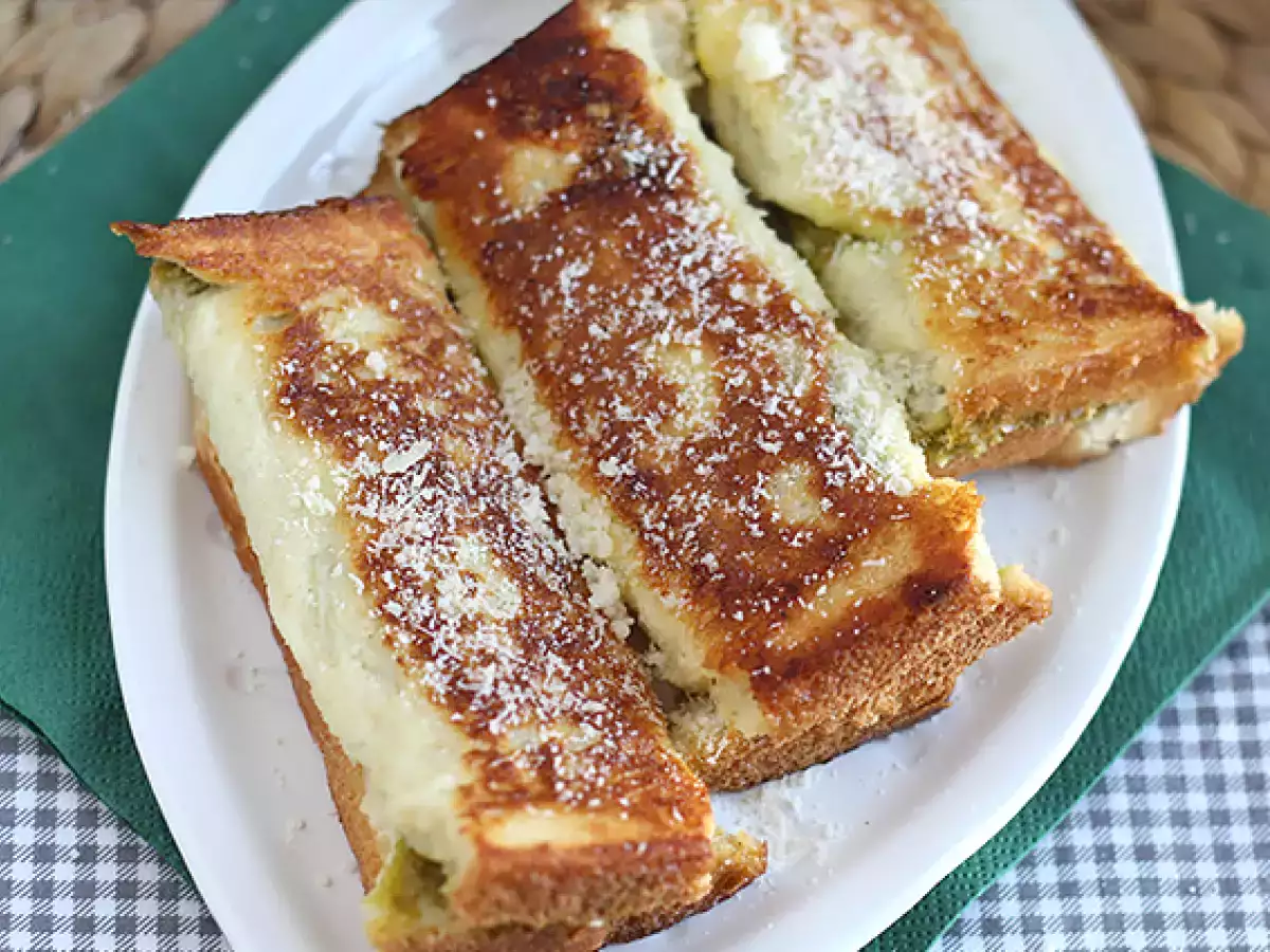 Tostadas francesas al pesto - foto 5