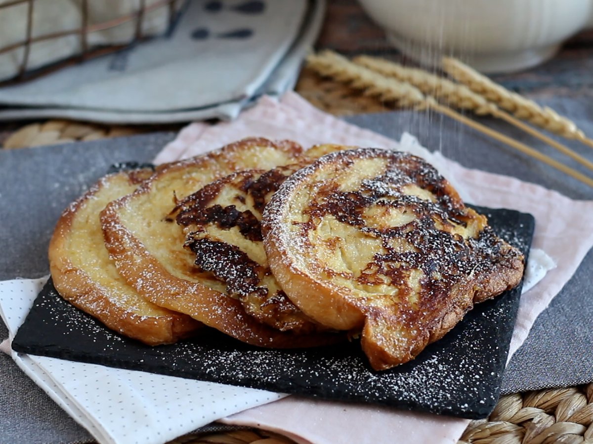 Tostadas francesas, pan perdido con brioche Receta Petitchef