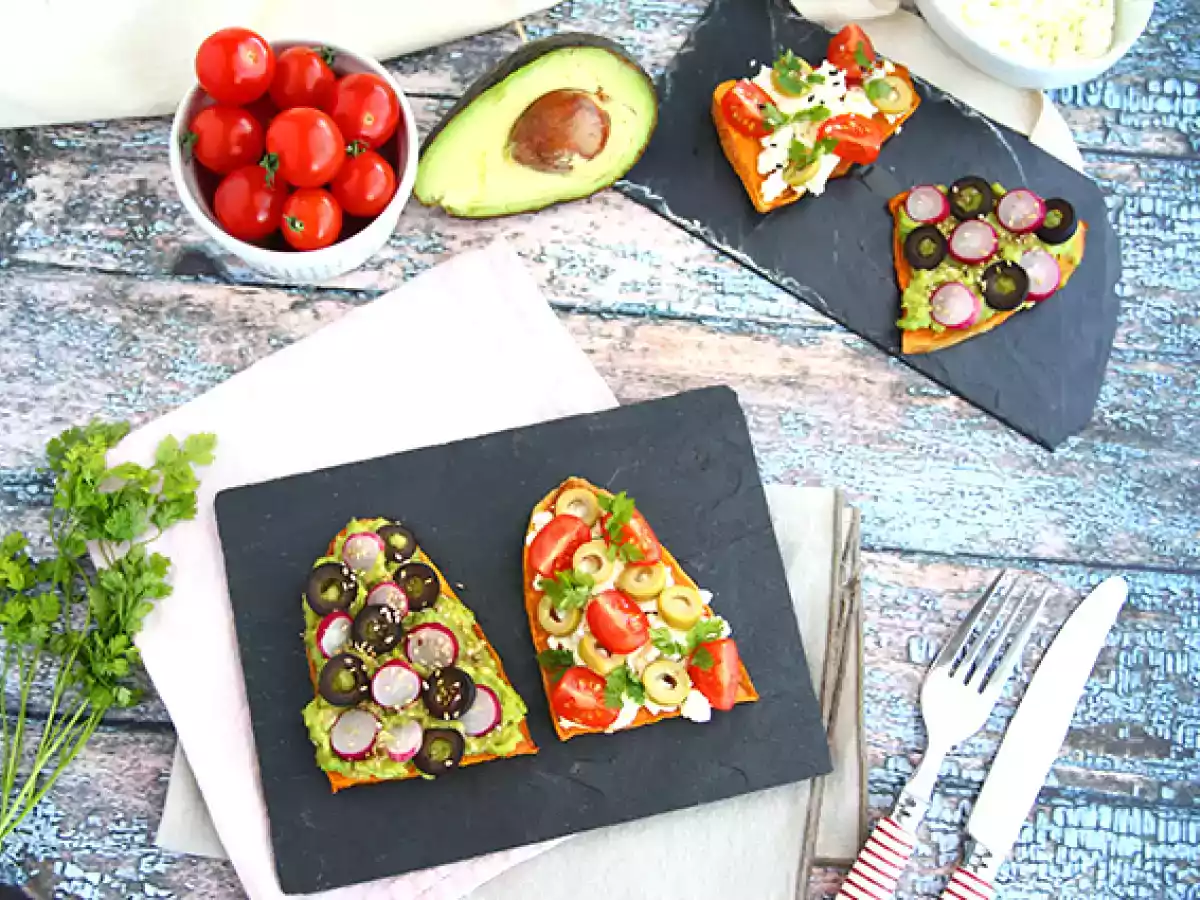 Tostas de batata con aguacate y feta - foto 3