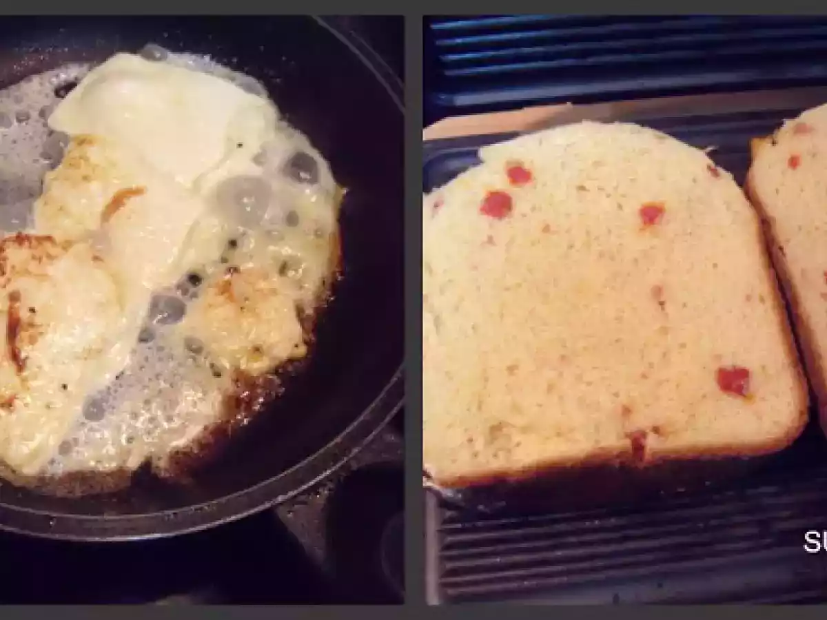 Tostas de pan de chorizo con queso fresco a la plancha - foto 4