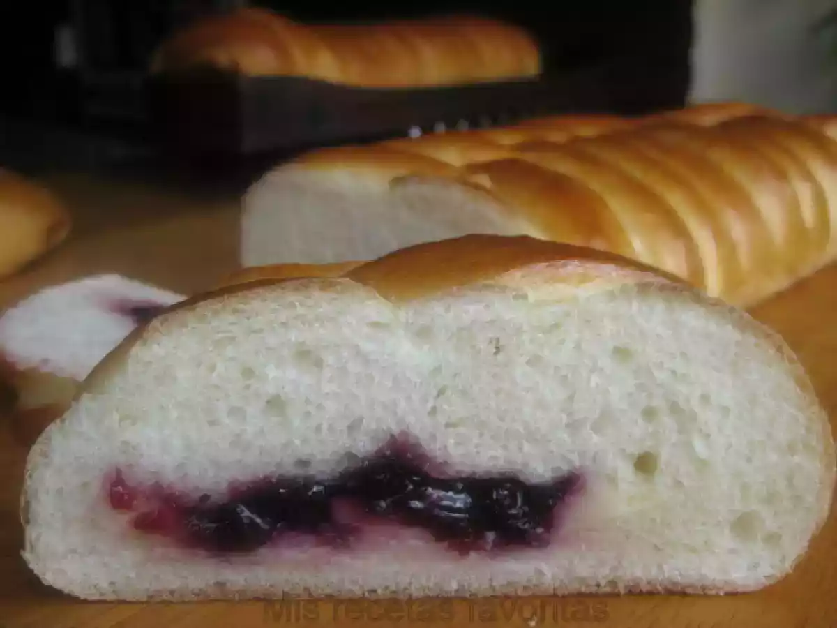 Trenza de cerezas y queso crema - foto 5