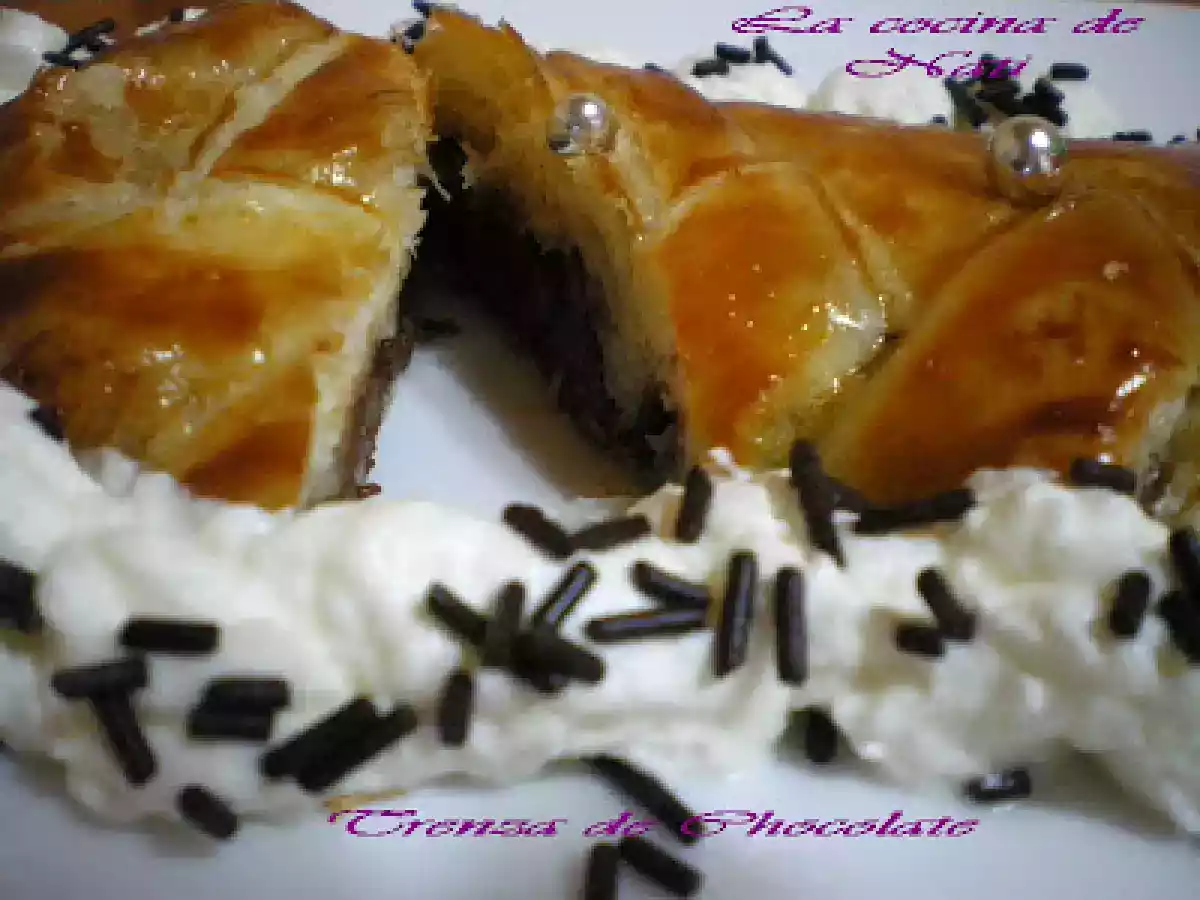 TRENZA DE CHOCOLATE Y NUECES. - foto 3