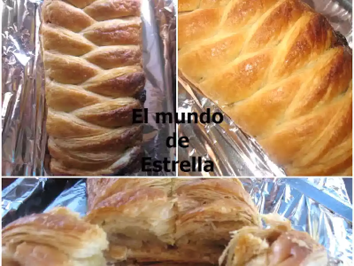 TRENZA DE HOJALDRE RELLENA DE NOCILLA - foto 2