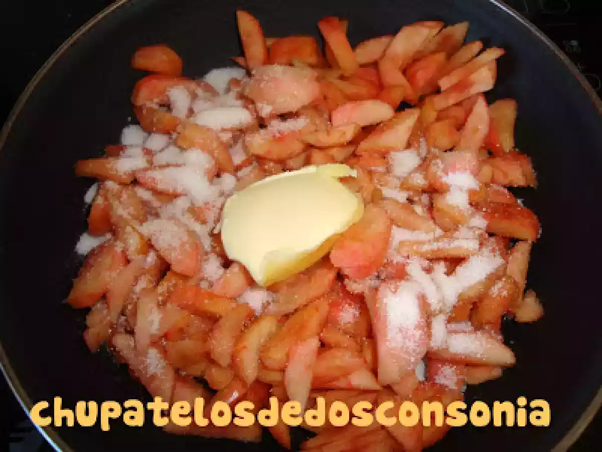 Trenza de manzanas azufaifo y chocolate blanco - foto 4