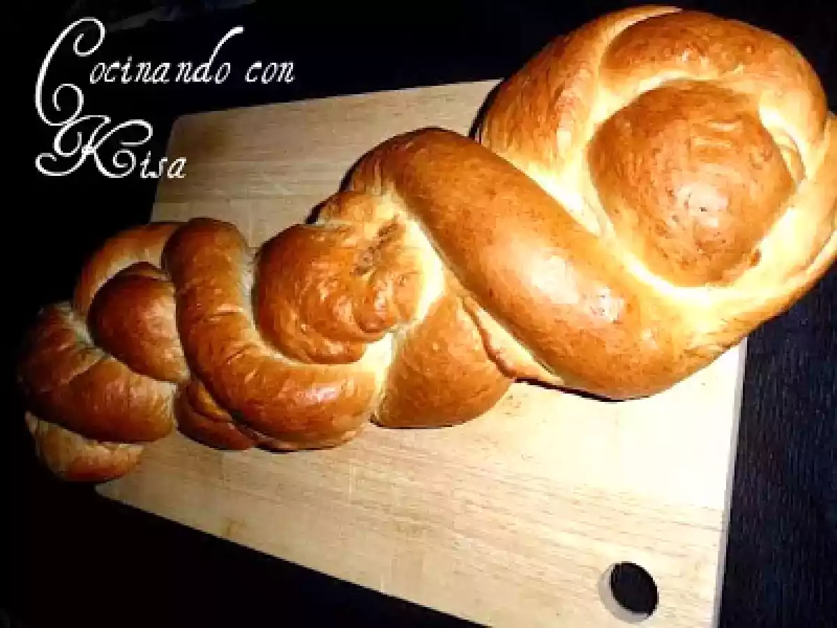 Trenza de Pan de Leche Rellena (chef of matic y horno tradicional)