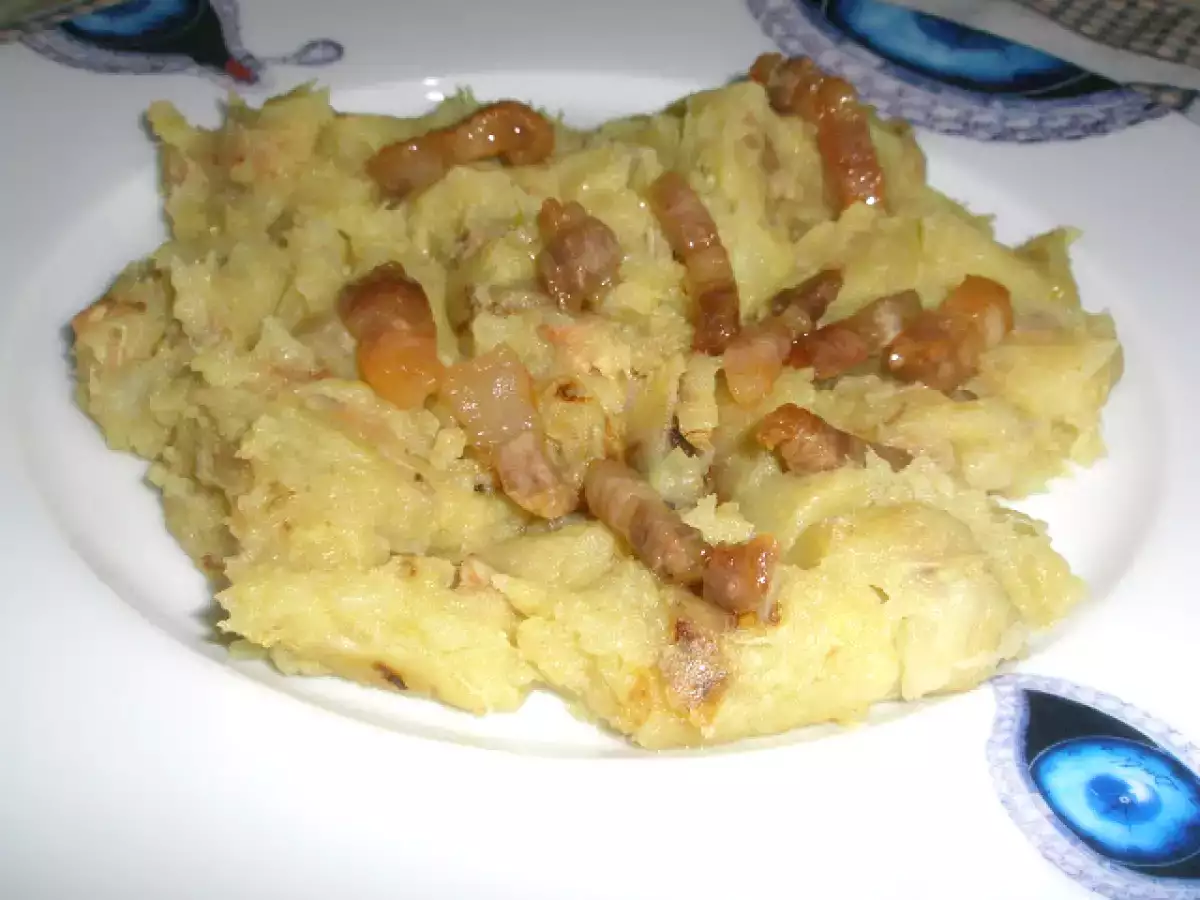 TRINXAT DE COL Y PATATA CON CANSALADA - foto 2