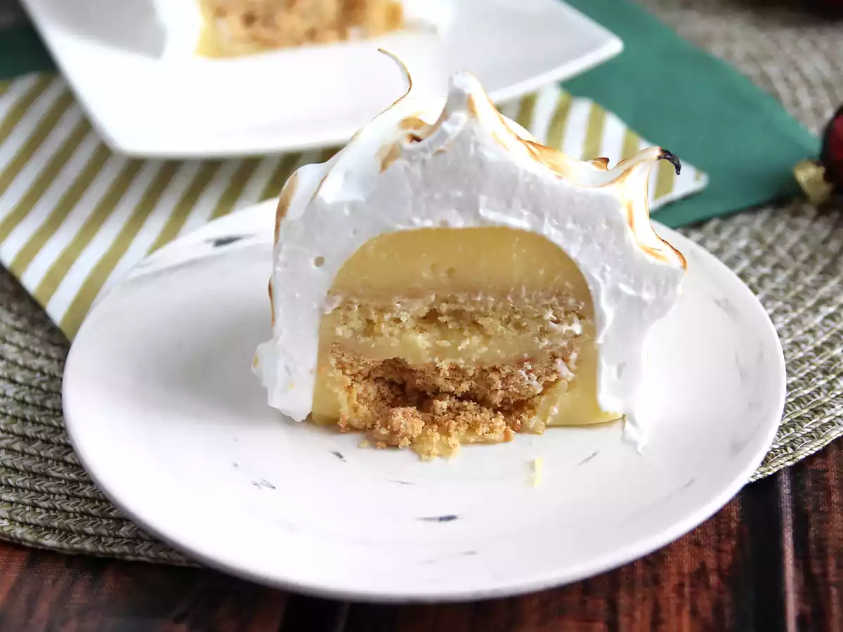 Tronco de crema de limón y merengue - foto 3