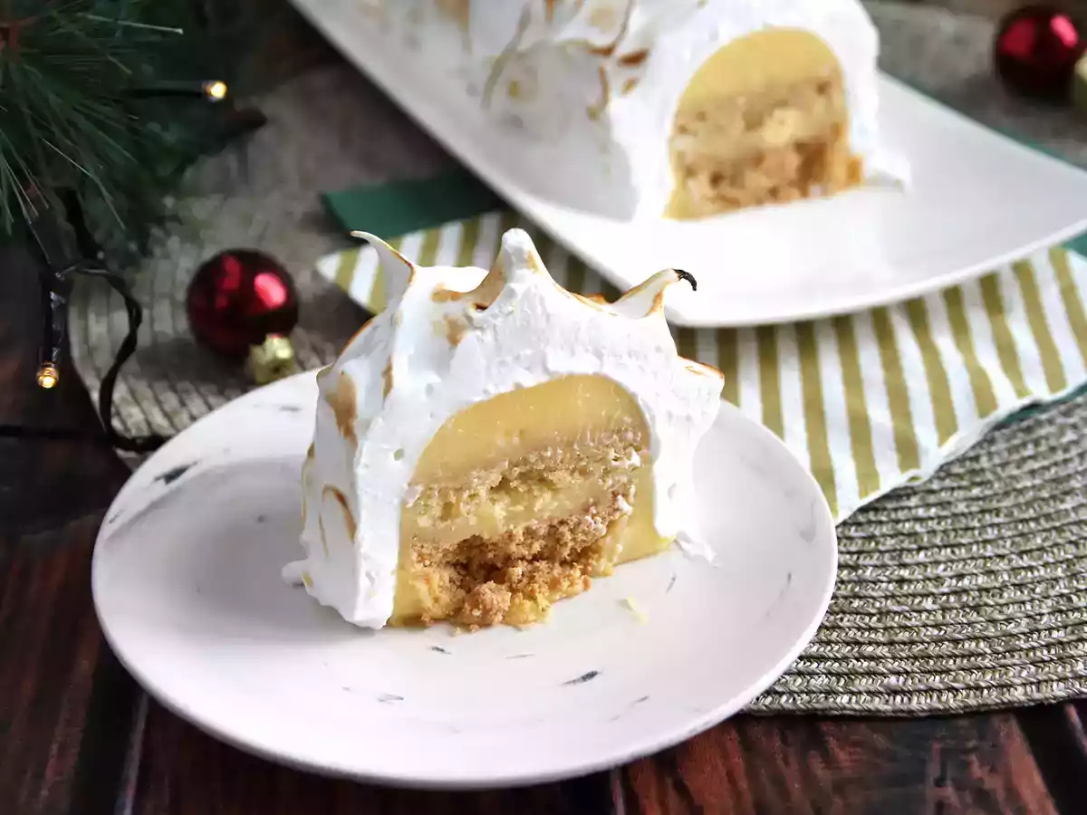 Tronco de crema de limón y merengue - foto 7