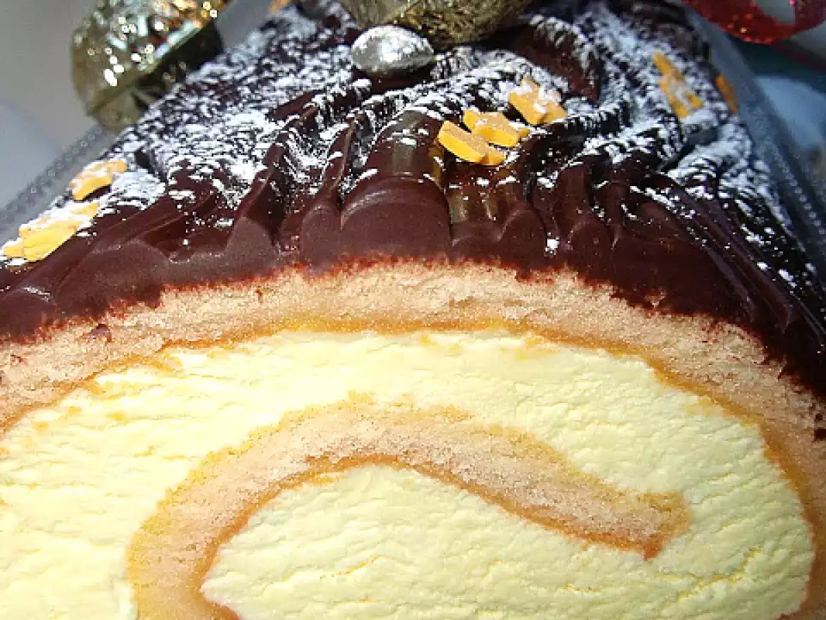 Tronco de mousse de limón y queso - foto 3