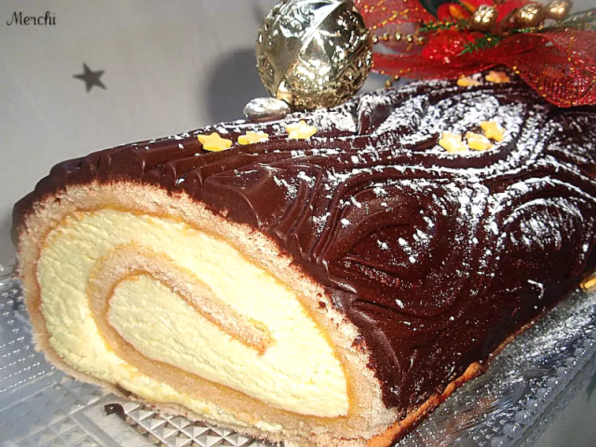 Tronco de mousse de limón y queso - foto 4