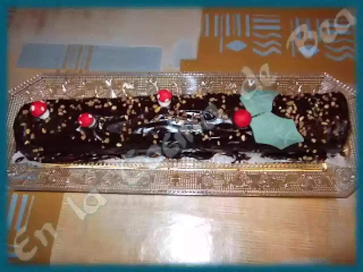 Tronco de navidad choco-turrón - foto 2
