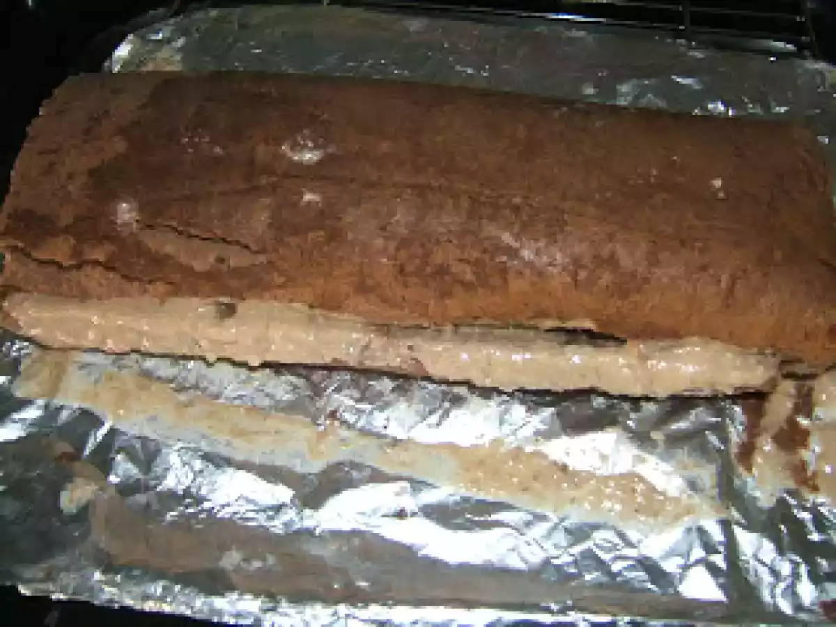 Tronco de Navidad relleno de crema de nueces y ...¡Felices Fiestas!! - foto 8