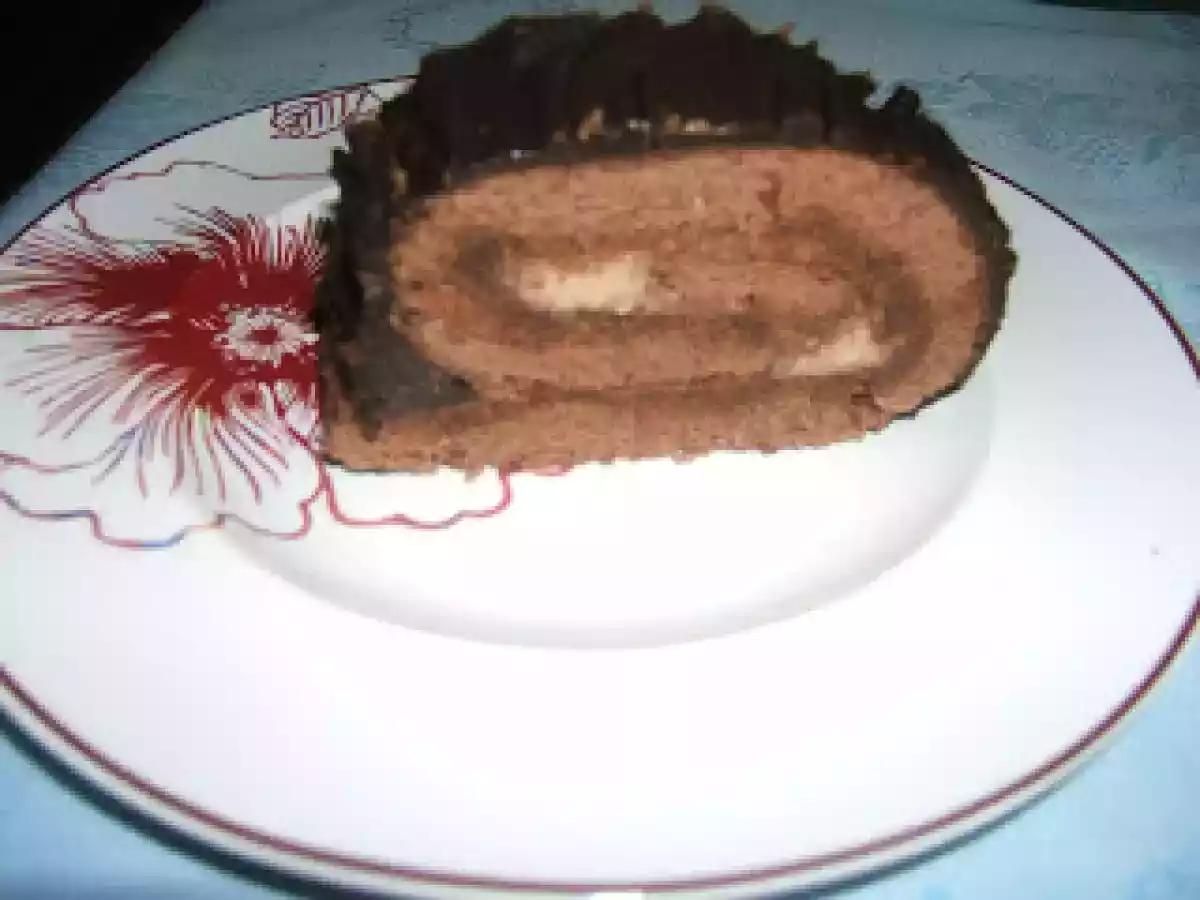 Tronco de Navidad relleno de crema de nueces y ...¡Felices Fiestas!! - foto 10