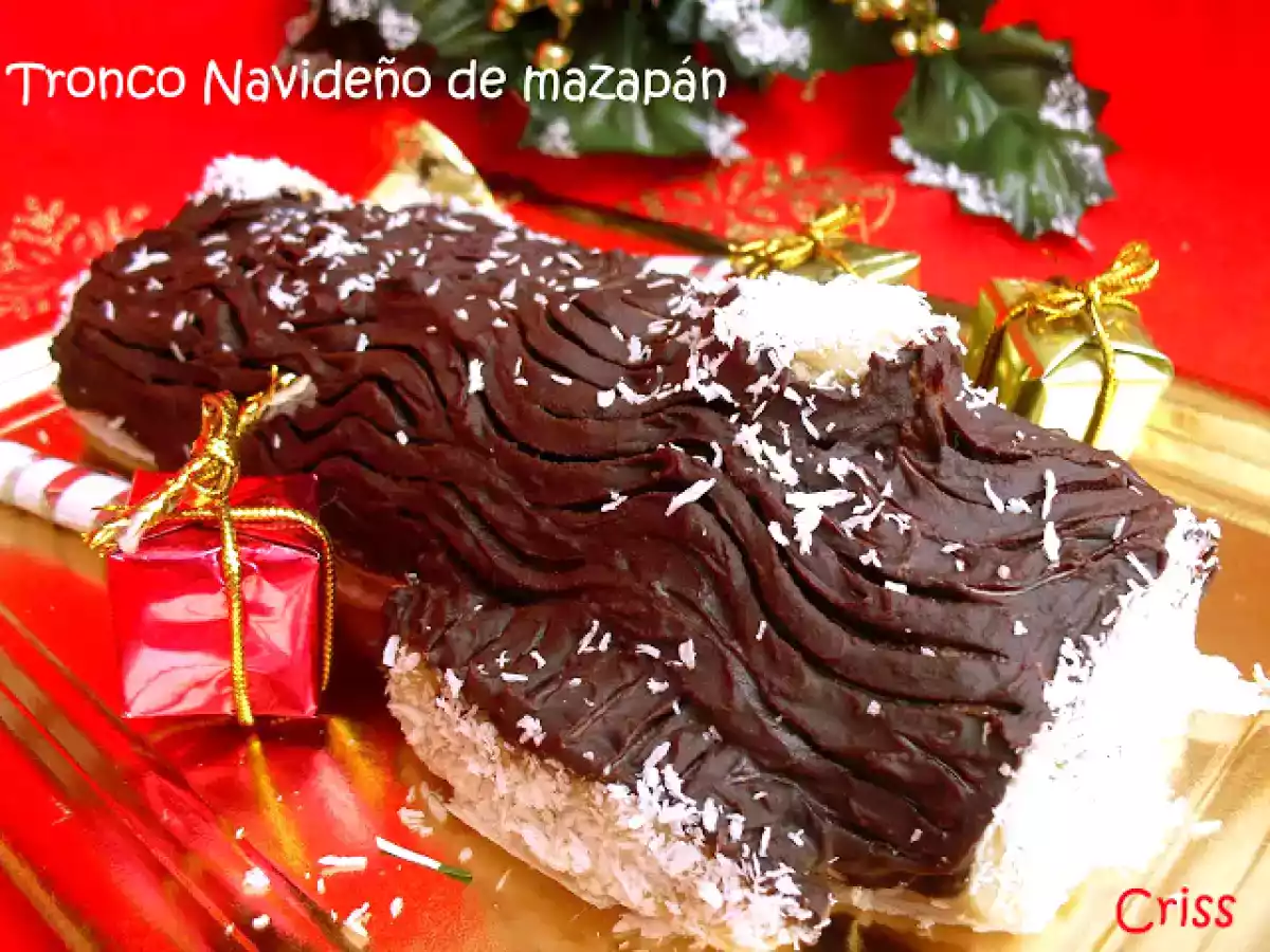 TRONCO NAVIDEÑO DE MAZAPÁN