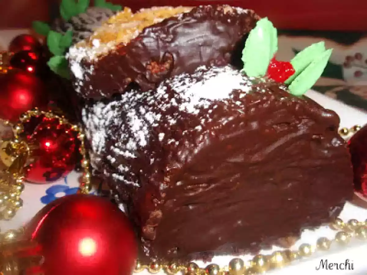 Tronco Navideño de yema y chocolate - foto 4